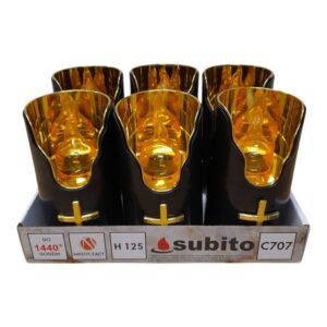 SVIJEĆA SUBITO LED C707 (480) CRNA/ZLATNA