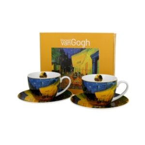 D-SET 2 ŠAČICE SA TANJURIĆEM VAN GOGH TERASA
