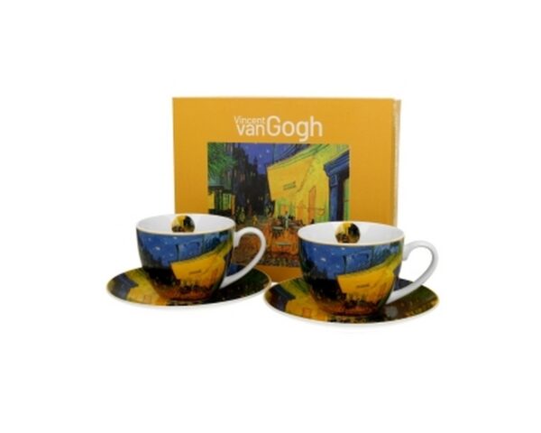 D-SET 2 ŠAČICE SA TANJURIĆEM VAN GOGH TERASA