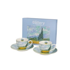 D-SET ESPRESSO 2 ŠALICE POLJE ŽITA VAN GOGH