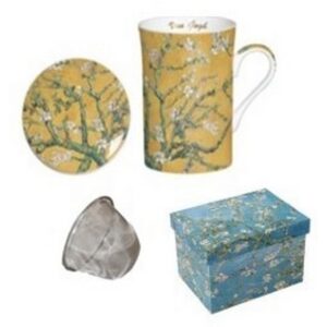 4406 ŠALICA S CJEDILOM BADEM ZLATNA