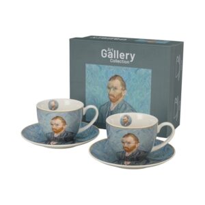 D-SET 2 ŠALICE+TANJURIĆI VAN GOGH PORTRET