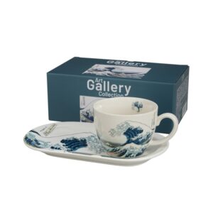 D-SET ŠALICA JUMBO+TANJURIĆ HOKUSAI VELIKI VAL